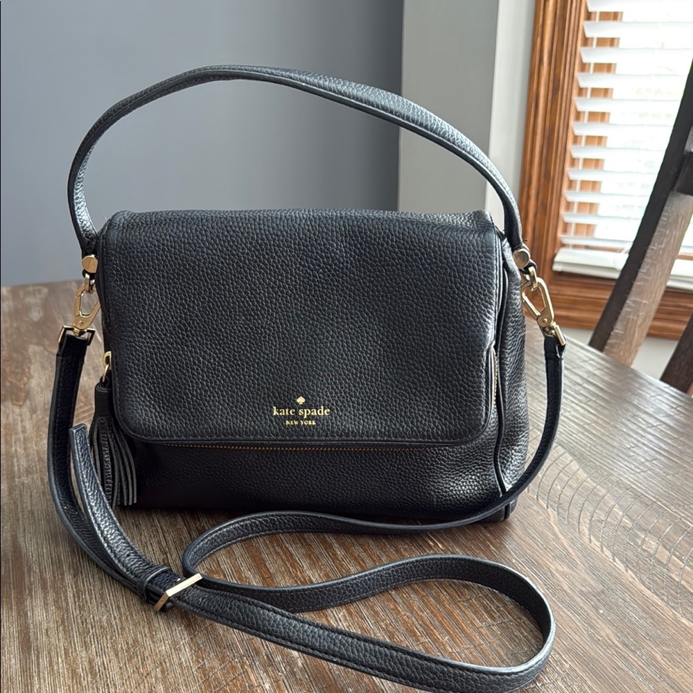 Kate Spade Chester Street Miri Black Leather Satchel